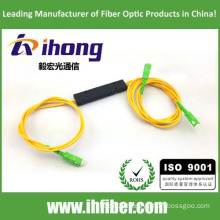 FBT 1*2 ABS Package Fused coupler fiber optic splitter SC/APC Connectors